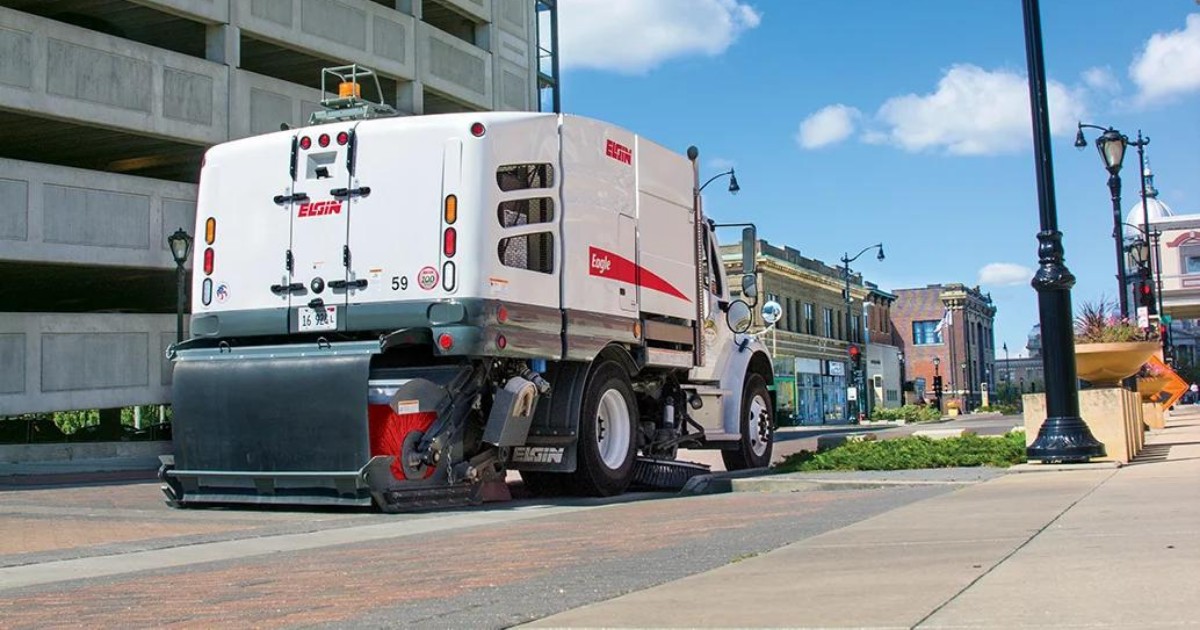 Las Vegas street sweeper