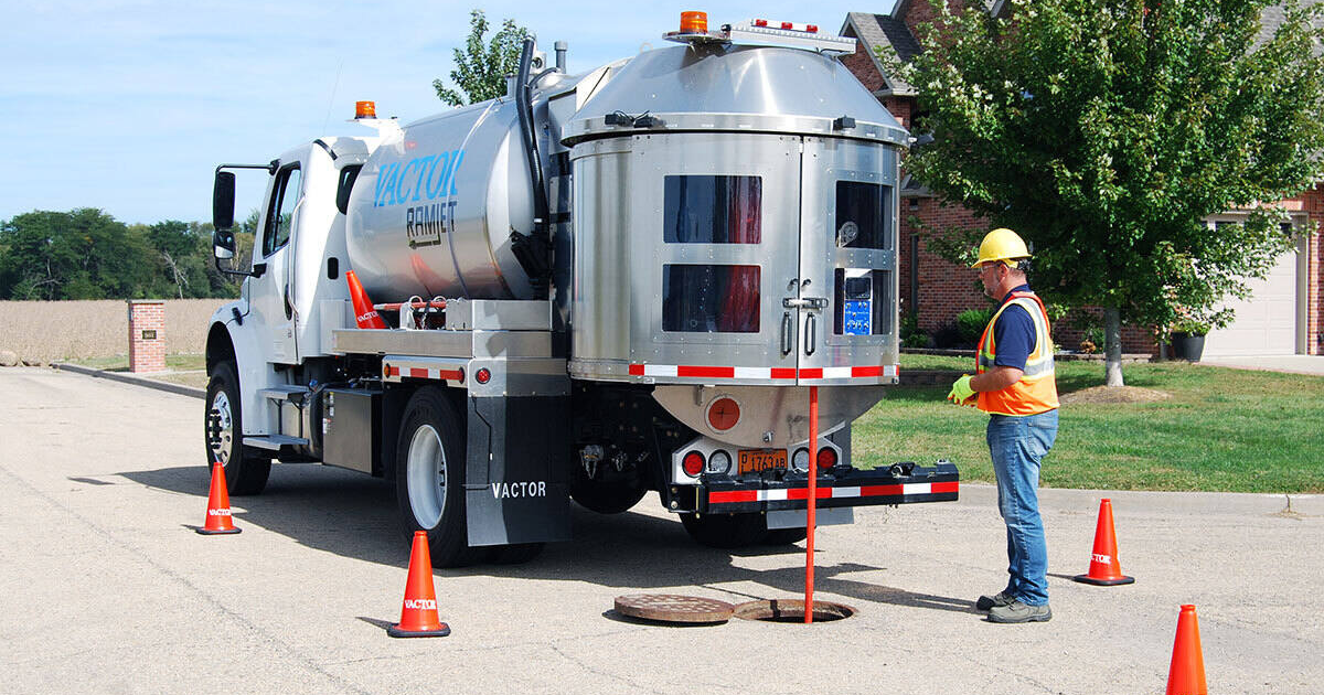 Vactor Ramjet heavy duty sewer jetter trucks in use