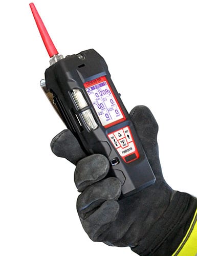 RKI Instruments PID gas monitor in use