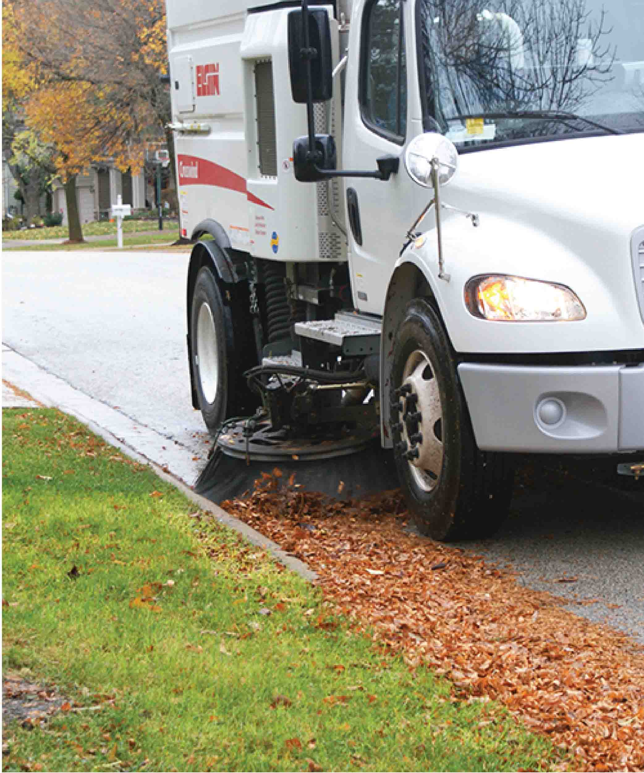 Elgin air street sweeper serviced as part of a preventive maintenance program